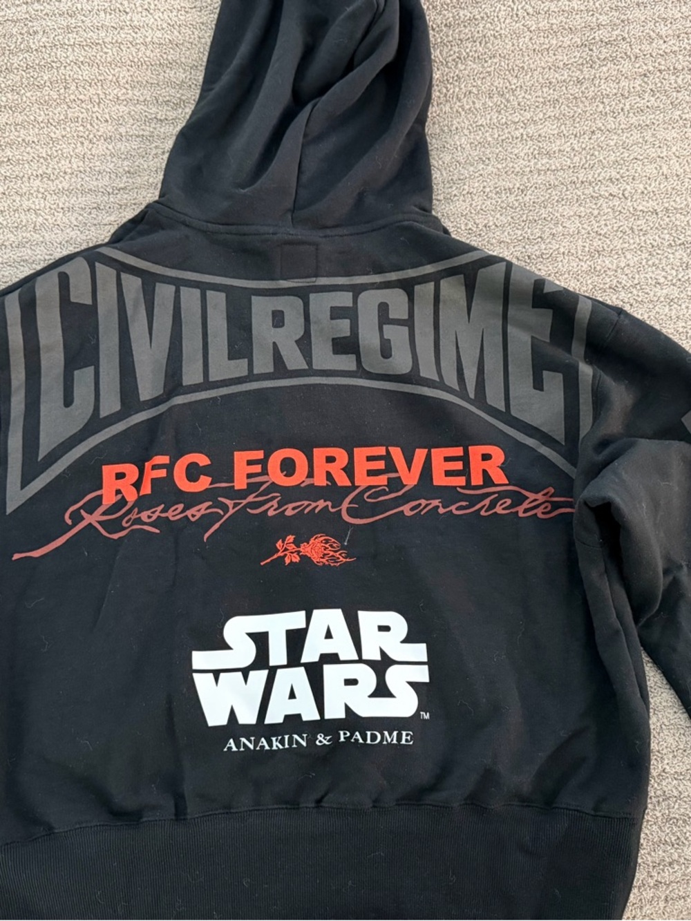 Civil Regime x Star Wars Black Graphic Hoodie - RFC Forever